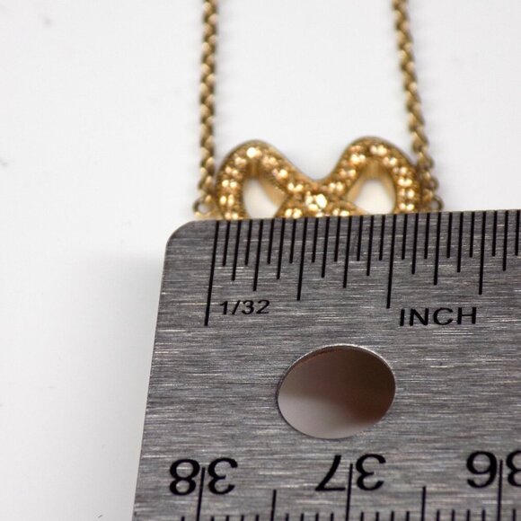 Coach Slider Bracelet Bow Pave Crystals Gold-tone Thailand up to 8" - Picture 7 of 8